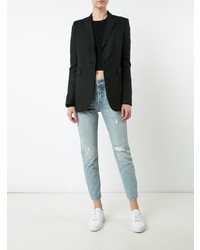 Levi's Ripped Cropped Skinny Jeans