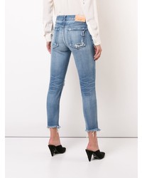 Moussy Vintage Ripped Raw Hem Jeans