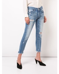 Moussy Vintage Ripped Raw Hem Jeans
