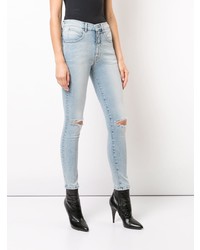 Adaptation Ripped Seamed Skinny Jeans