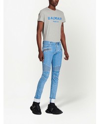 Balmain Ripped Super Skinny Jeans