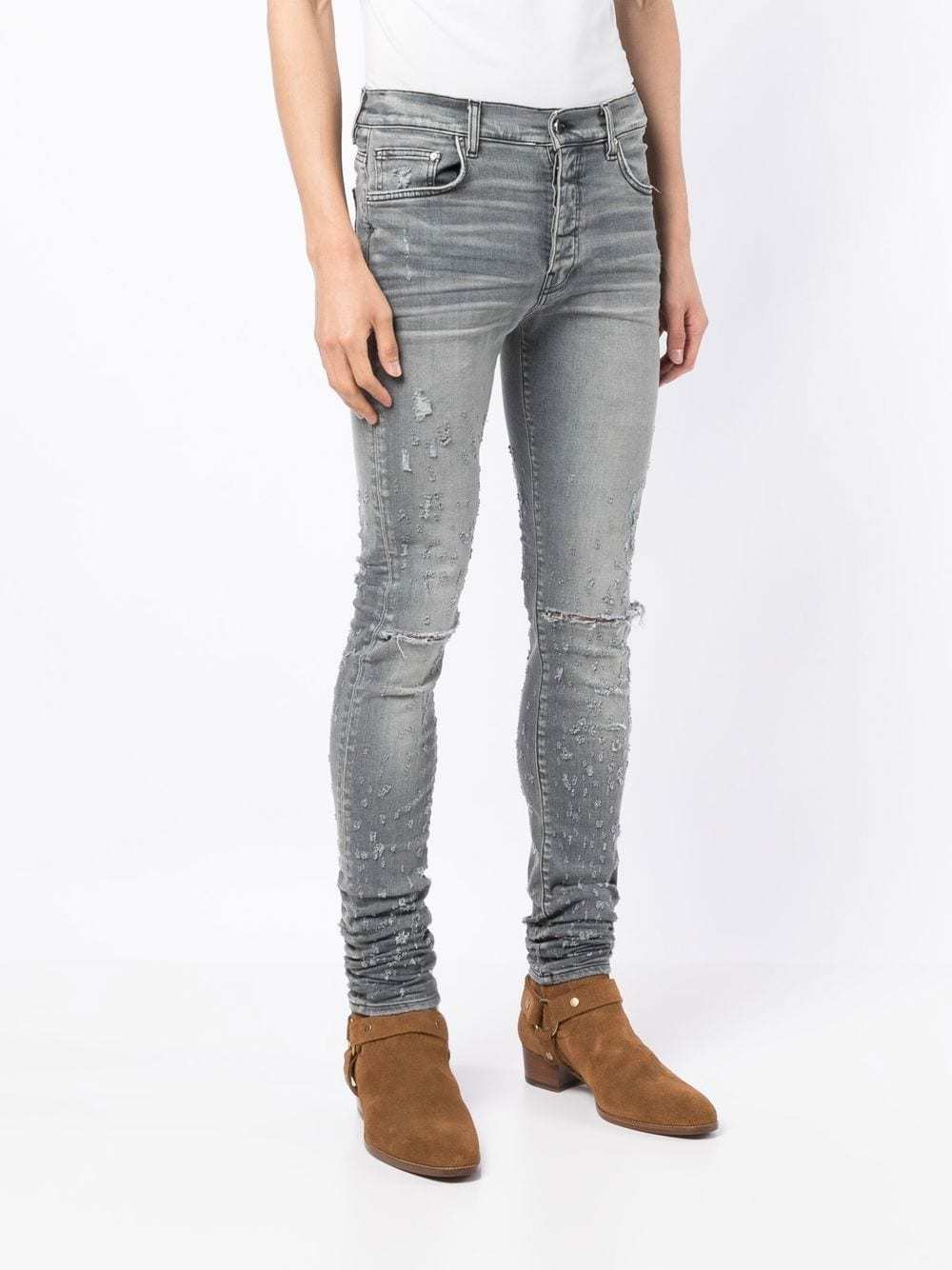 Amiri Shotgun Distressed Effect Skinny Jeans, $904 | farfetch.com ...