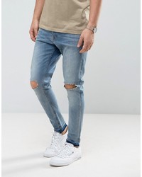 Brave Soul Skinny Carrot Fit Distressed Jeans