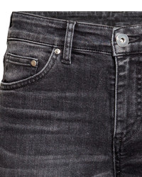 H&M Slim Regular Ankle Jeans Dark Gray Ladies