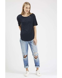 Topshop Tall Moto Ripped Hayden Jeans