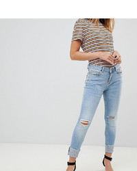 New Look Petite Turned Up Skinny Jeans