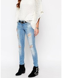 Only Ultimate Skinny Jeans With Distressing And Rips