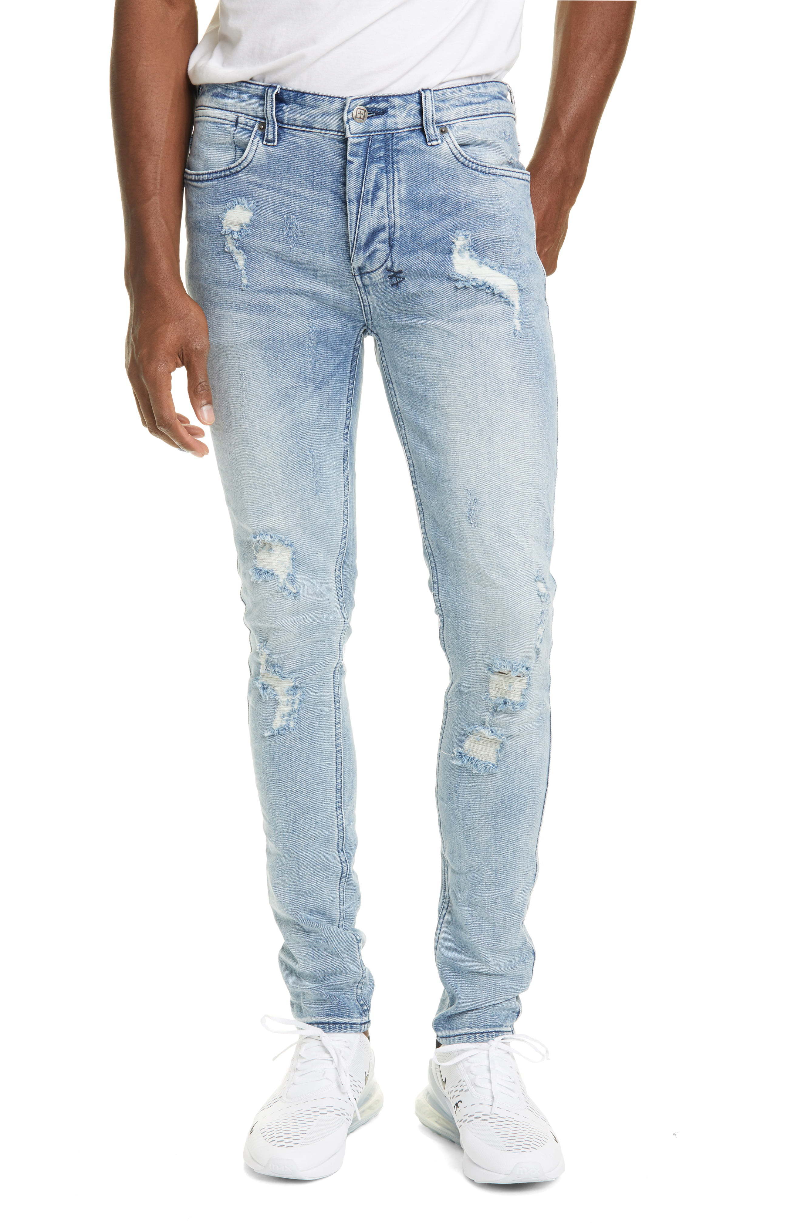 Ksubi Van Winkle Krow Trashed Skinny Jeans, $220 | Nordstrom | Lookastic