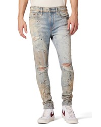 Hudson Jeans Zack Skinny Jeans In Dusted Painter At Nordstrom