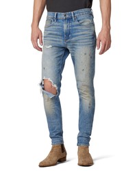 Hudson Jeans Zack Splatter Skinny Jeans In Visions At Nordstrom