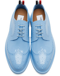 Thom Browne Blue Rubber Classic Longwing Brogues