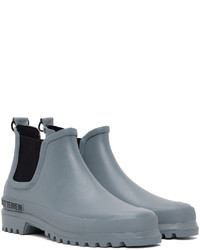 Stutterheim Grey Novesta Edition Rainwalker Chelsea Boots