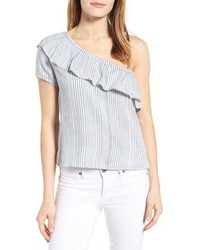 RD Style One Shoulder Ruffle Blouse