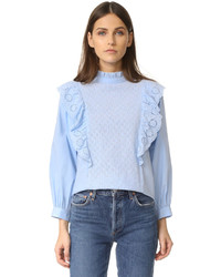 Endless Rose Ruffled Blouse With Wide Sleeves