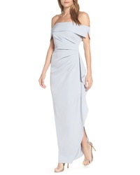 Vince Camuto Off The Shoulder Crepe Gown