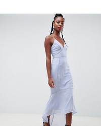 Asos Tall Asos Design Tall Cami Midi Dress With Lace Insert