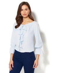 New York & Co. 7th Avenue Ruffled Off The Shoulder Blouse