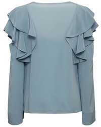 Dorothee Schumacher Sleeves Ruffle Cut Out Blouse