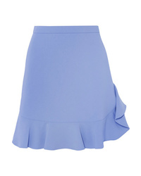Miu Miu Ruffled Crepe Mini Skirt