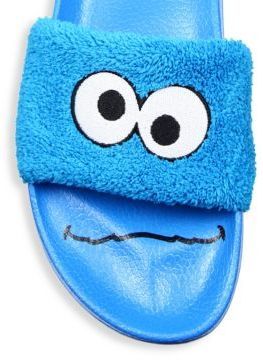 Puma Cookie Monster Slides, $50 | Saks Fifth Avenue | Lookastic