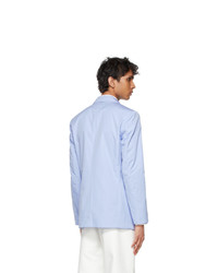 Dries Van Noten Blue Cotton Blazer