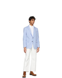 Dries Van Noten Blue Cotton Blazer