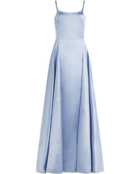 Light Blue Satin Evening Dress