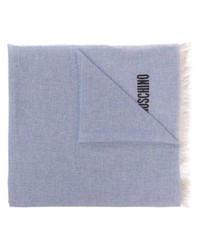 Moschino Embroidered Logo Cashmere Scarf