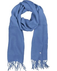 Mila Schon Light Blue Wool And Cashmere Stole