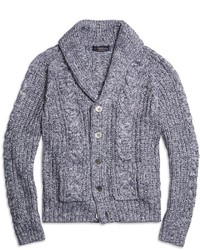 Brooks Brothers Supima Cotton Marled Cable Cardigan