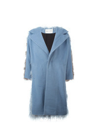 Light Blue Shearling Coat
