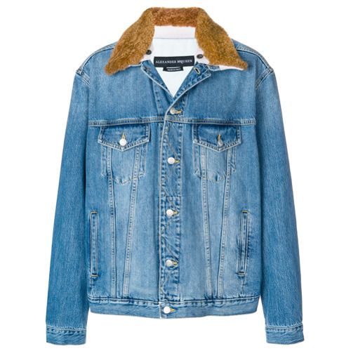 jacket, tumblr, blue jacket, denim, denim jacket, shearling jacket