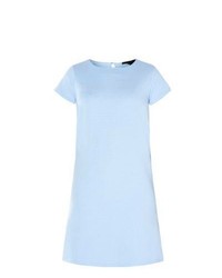 Exclusives New Look Blue Jersey Waffle Texture Shift Dress
