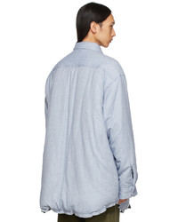 Maison Margiela Blue Padded Cotton Shirt