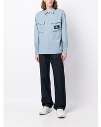 Calvin Klein Logo Patch Long Sleeve Overshirt