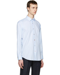Paul Smith Blue Charm Buttons Tailored Shirt