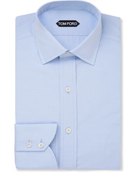 Tom Ford Blue Slim Fit Cotton Shirt