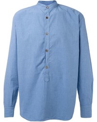 Eleventy Mandarin Collar Shirt
