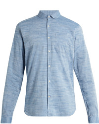 Oliver Spencer Eton Collar Cotton Marl Shirt