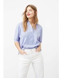 Violeta BY MANGO Flared Cotton Shirt
