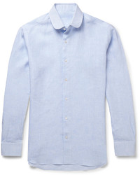 Caruso Penny Collar Linen Shirt