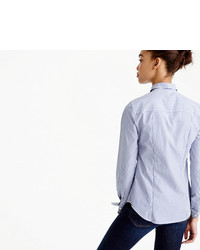 J.Crew Perfect Shirt With Bee Embellisht