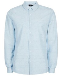 Topman Slim Fit Melange Neppy Shirt