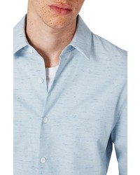 Topman Slim Fit Melange Neppy Shirt