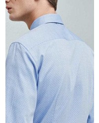 Mango Outlet Slim Fit Tailored Textured Shirt