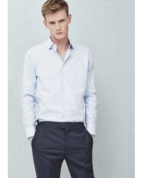 Mango Outlet Slim Fit Tailored Textured Shirt