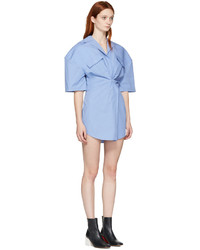 Jacquemus Blue Luniform Shirt Dress