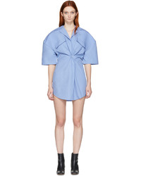 Jacquemus Blue Luniform Shirt Dress