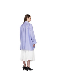 Acne Studios Blue Suky Shirt Dress