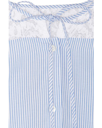 No.21 No 21 Aria Lace Trimmed Cotton Shirt Dress
